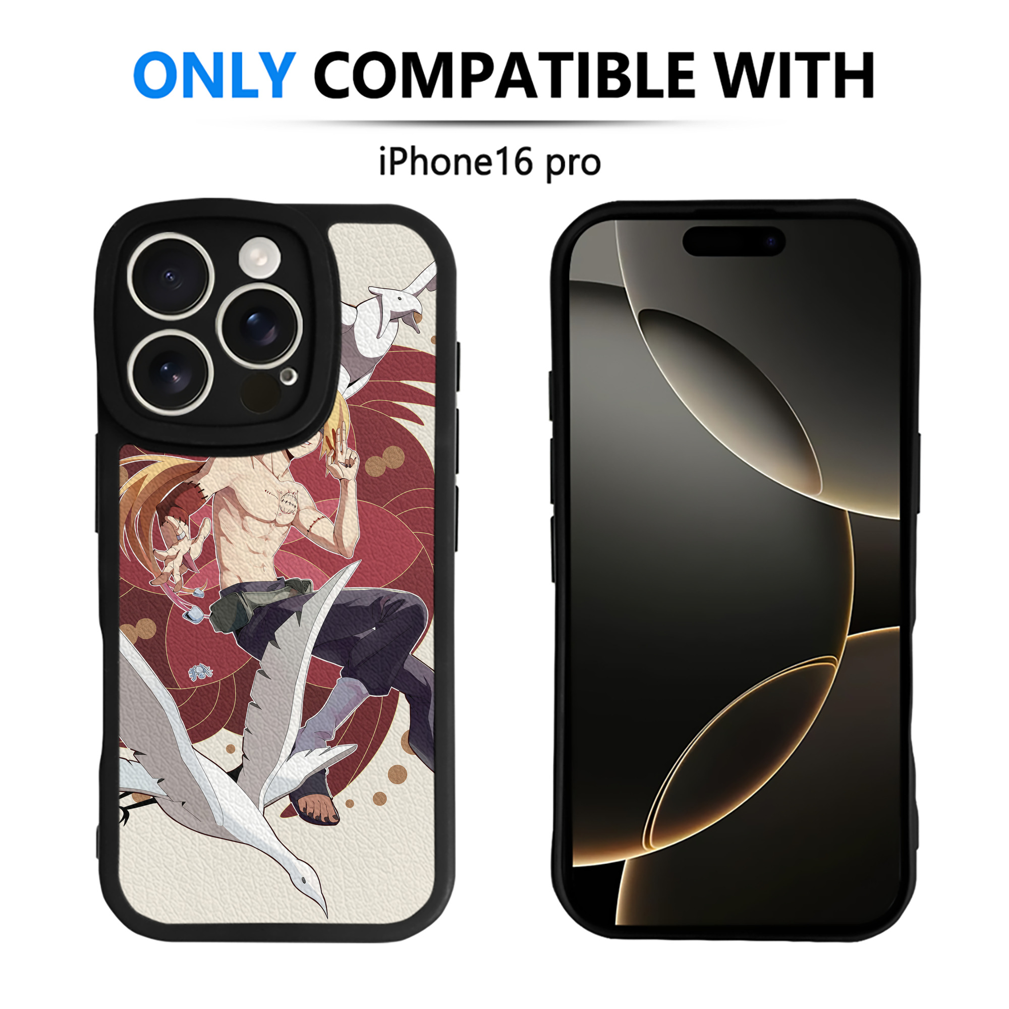 （画像用） NARUTO -ナルト- NARUTO -ナルト- 疾風伝 【iPhone 16シリーズ対応】シリコンスマホケース（レザー調） 材質：シリコン